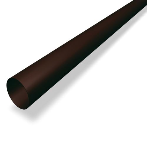 PREFA stuprör aluminium Ø 80 mm, längd 3M, Nötbrun P10 RAL 8019