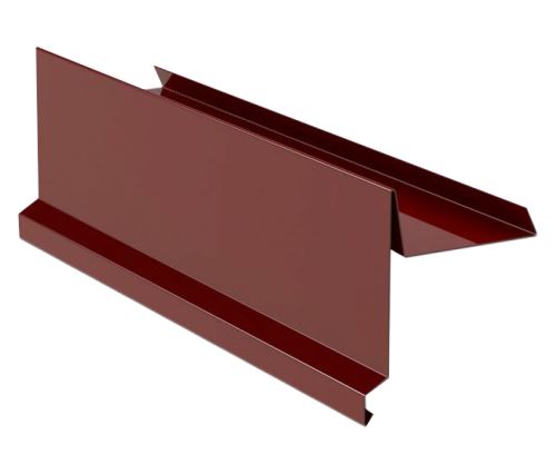 Vindskivel RŠ 333, Prefalz slät, Mörk röd P.10 RAL 3009