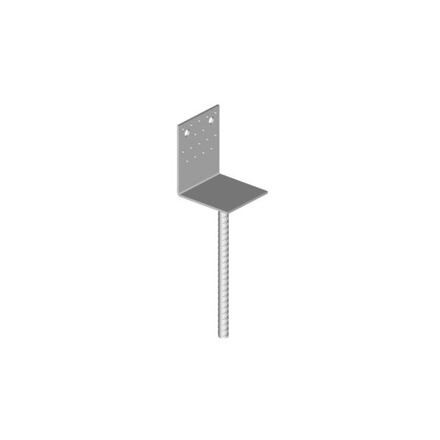 Förankringsfot för betong 14-03/120x120 vitzink / förpackning 1 st