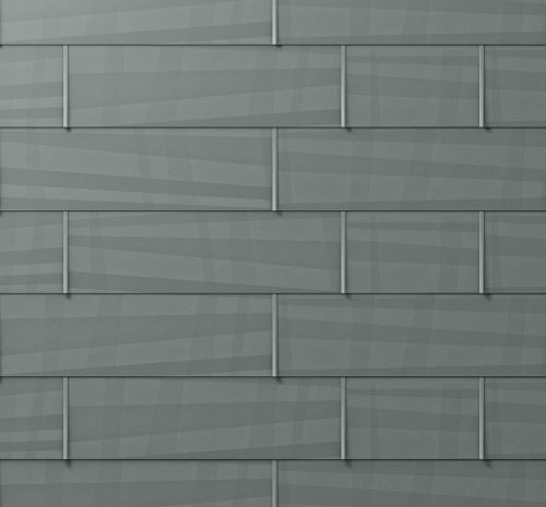 PREFA tak-/fasadpanel fx.12, 700 x 420 mm liten slät, Ljusgrå P10 / förpackning 8,24 m2